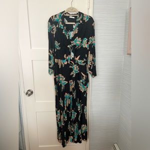 Sandro Maxi Dress with Floral Print.